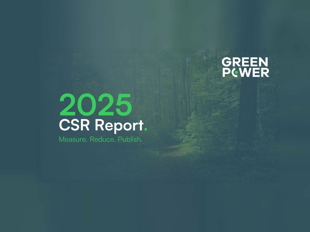 Cover of the Green Power Technologie 2025 CSR Report: Measure. Reduce. Publish.